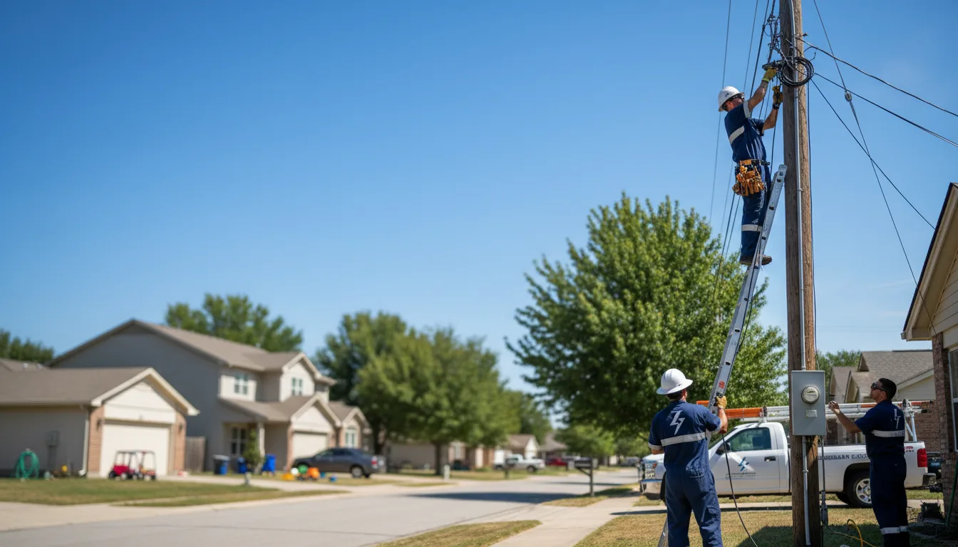 Residential electrician providing installation services in Redding, CT